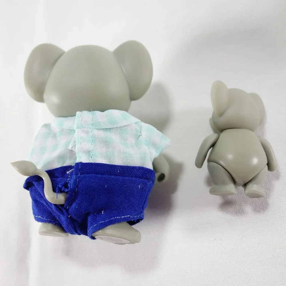 Li'l Woodzeez‎ Oliphant Elephant Dad Eddie and Kid Fizz Replacement Figurines